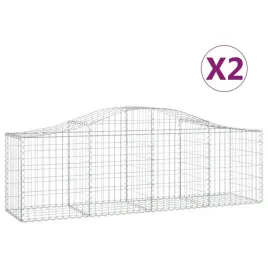 kosze-gabionowe-2-szt-200x50x60-80-cm-galwanizowane-zelazo
