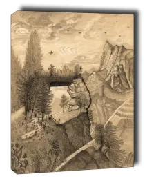hikers-climbing-up-to-a-mountain-chalet-henri-rousseau-obraz-na-plotni