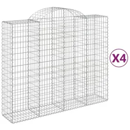 kosze-gabionowe-4-szt-200x50x160-180-cm-galwanizowane-zelazo