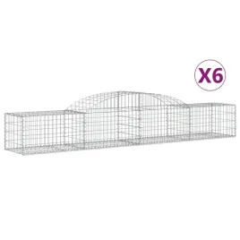 kosze-gabionowe-6-szt-300x50x40-60-cm-galwanizowane-zelazo