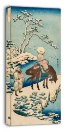chinese-official-pausing-on-a-bridge-to-view-the-snow-hokusai-obraz-na-p