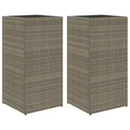 donice-ogrodowe-2-szt-szare-40x40x80-cm-rattan-pe