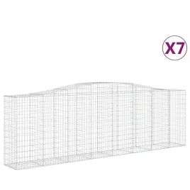kosze-gabionowe-7-szt-400x50x120-140-cm-galwanizowane-zelazo
