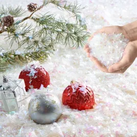 joyin-85g-migoczacy-sztuczny-snieg-suche-biale-plastikowe-platki-sniegu