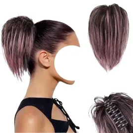 treska-doczepiany-kucyk-przedluzenie-wlosow-czarny-rozowe-pasemka