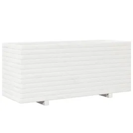 donica-ogrodowa-biala-110x40x495-cm-lite-drewno-sosnowe
