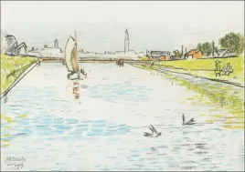 view-of-a-canal-with-a-sailing-ship-jan-toorop-plakat-100x70-cm