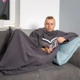 kocyko-szlafrok-grafit-stan-nowy