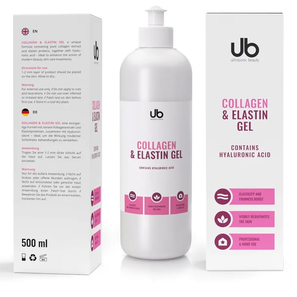 Żel Kolagenowy z Elastyną - RF Mikroprądy Mezoterapia Lifting 500 ml