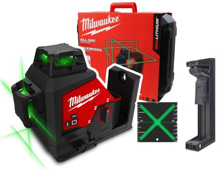 Milwaukee M12 3PL-0C Laser Zielony 3-płaszczyznowy 360° 4933478103