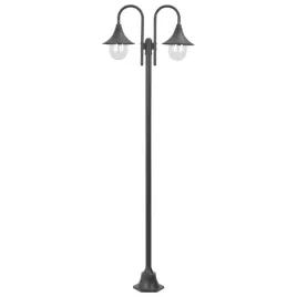 latarnia-ogrodowa-2-punktowa-220-cm-aluminium-e27-brazowa