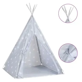 namiot-tipi-dla-dzieci-torba-poliester-szary-115x115x160-cm