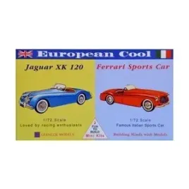 model-plastikowy-samochody-european-cool-jaguar-xk-120-ferrari-250