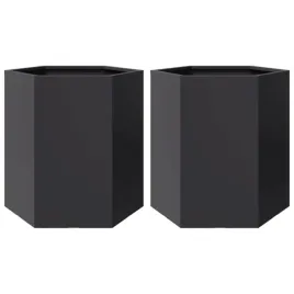 donice-ogrodowe-2-szt-czarne-szesciokatne-46x40x45cm-stal
