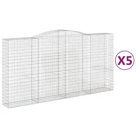 kosze-gabionowe-5-szt-400x50x200-220-cm-galwanizowane-zelazo