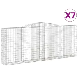 kosze-gabionowe-7-szt-400x50x160-180-cm-galwanizowane-zelazo