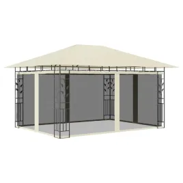 altana-ogrodowa-z-moskitiera-4x3x273m-kremowa-stal-malowana-proszkowo