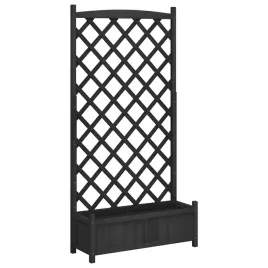 drewniana-donica-ogrodowa-z-trejazem-lite-drewno-jodlowe-czarna-90x35x