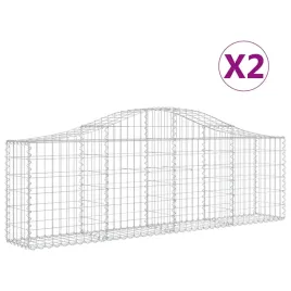 kosze-gabionowe-2-szt-200x30x60-80-cm-galwanizowane-zelazo