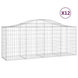 kosze-gabionowe-12-szt-200x50x80-100-cm-galwanizowane-zelazo