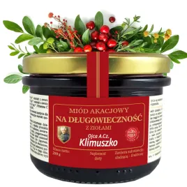klimuszko-miod-akacjowy-na-dlugowiecznosc-z-ziolami-aronia-glog-zurawina