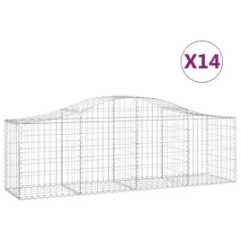 kosze-gabionowe-14-szt-200x50x60-80-cm-galwanizowane-zelazo