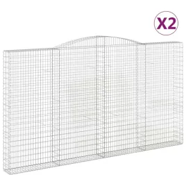 kosze-gabionowe-2-szt-400x30x220-240-cm-galwanizowane-zelazo