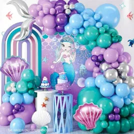 mega-zestaw-girlanda-balonowa-syrenka-121-szt