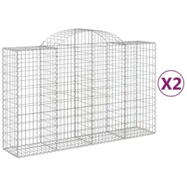 kosze-gabionowe-2-szt-200x50x120-140-cm-galwanizowane-zelazo