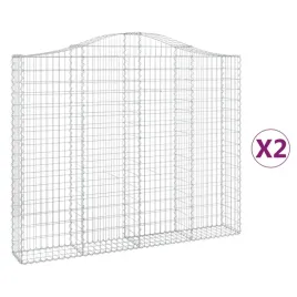 kosze-gabionowe-2-szt-200x30x160-180-cm-galwanizowane-zelazo