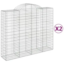 kosze-gabionowe-2-szt-200x50x160-180-cm-galwanizowane-zelazo