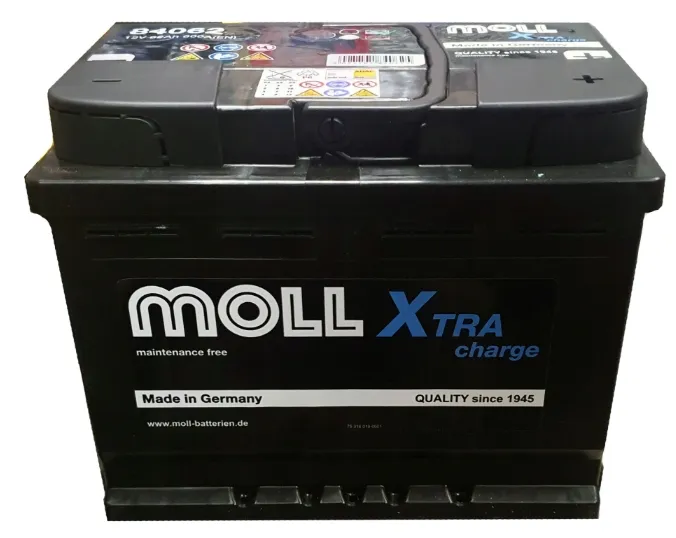AKUMULATOR MOLL X-TRA CHARGE 62AH 620A P+ RADOM