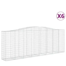 kosze-gabionowe-6-szt-400x50x140-160-cm-galwanizowane-zelazo