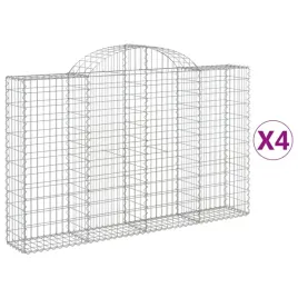 kosze-gabionowe-4-szt-200x30x120-140-cm-galwanizowane-zelazo