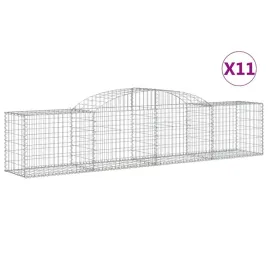 kosze-gabionowe-11-szt-300x50x60-80-cm-galwanizowane-zelazo