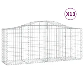 kosze-gabionowe-13-szt-200x50x80-100-cm-galwanizowane-zelazo