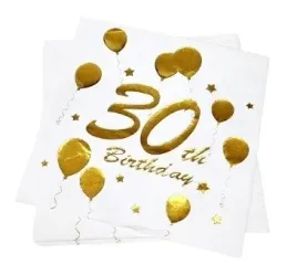 serwetki-papierowe-30-urodziny-birthday-biale-zlote-33x33-cm-10-sztuk