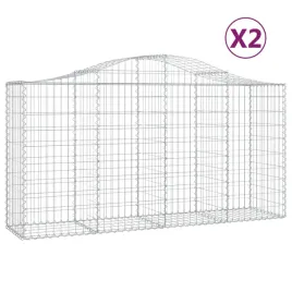 kosze-gabionowe-2-szt-200x50x100-120-cm-galwanizowane-zelazo