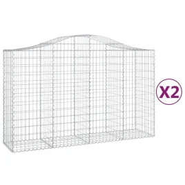 kosze-gabionowe-2-szt-200x50x120-140-cm-galwanizowane-zelazo