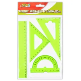 komplet-kreslarski-z-linijka-20cm-zielony-penmate
