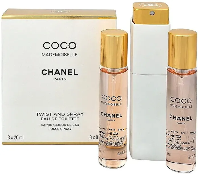 Chanel Coco Mademoiselle Twist and Spray 3x20ml woda toaletowa wkłady+ozdob
