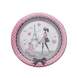 talerzyki-papierowe-paryz-rozowe-7cali-18-cm-6szt