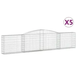kosze-gabionowe-5-szt-400x30x80-100-cm-galwanizowane-zelazo
