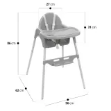 krzeselko-do-karmienia-basic-grey-stan-nowy-wiek-dziecka-6-m