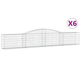 kosze-gabionowe-6-szt-400x30x60-80-cm-galwanizowane-zelazo