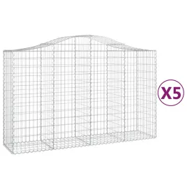 kosze-gabionowe-5-szt-200x50x120-140-cm-galwanizowane-zelazo