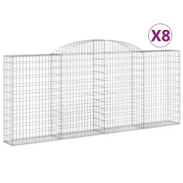 kosze-gabionowe-8-szt-300x30x120-140-cm-galwanizowane-zelazo