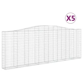 kosze-gabionowe-5-szt-400x30x140-160-cm-galwanizowane-zelazo