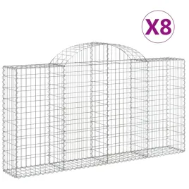 kosze-gabionowe-8-szt-200x30x100-120-cm-galwanizowane-zelazo