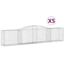 kosze-gabionowe-5-szt-400x50x80-100-cm-galwanizowane-zelazo